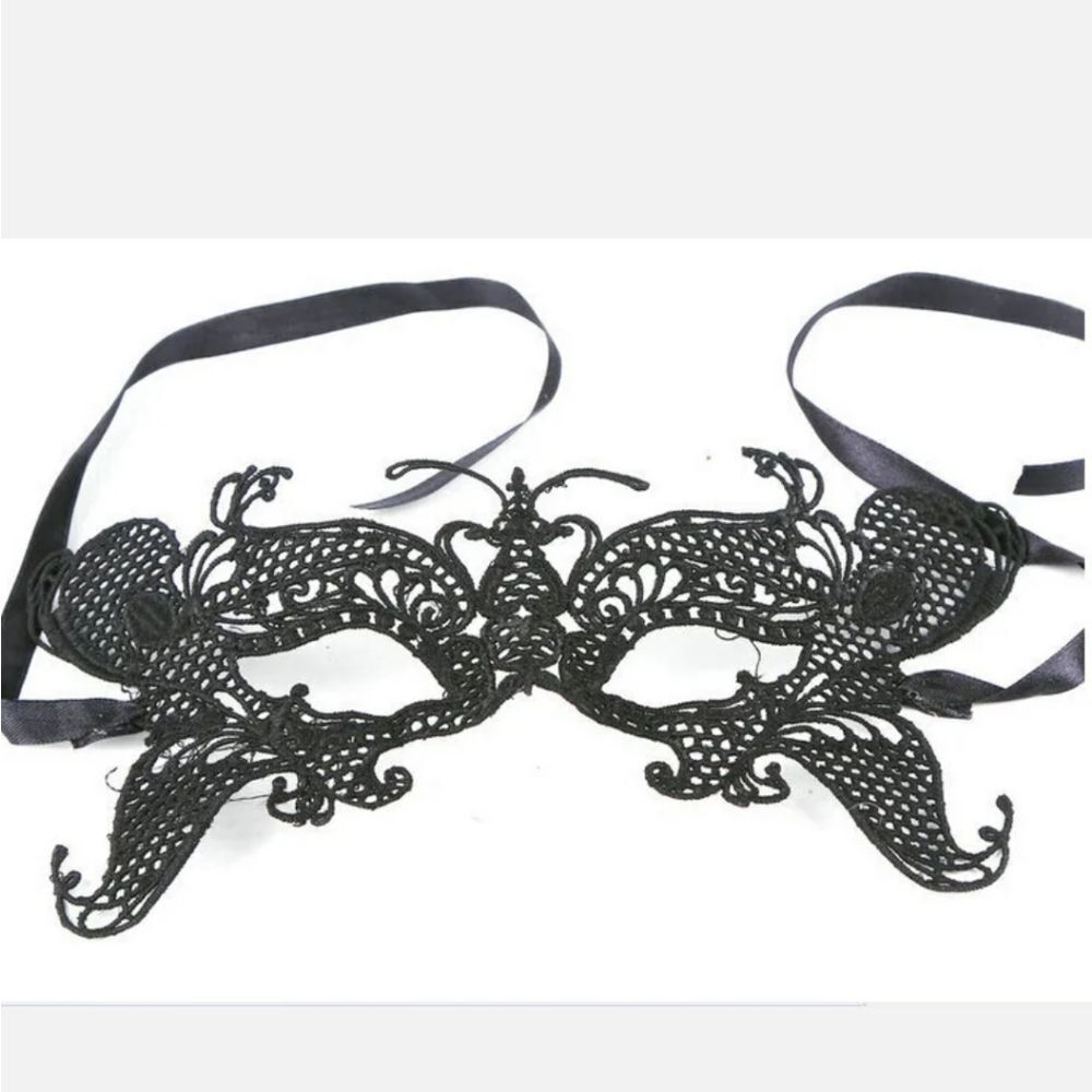 Sexy Women Lady Girl Black Lace Eye Mask for Halloween Masquerade Party US
